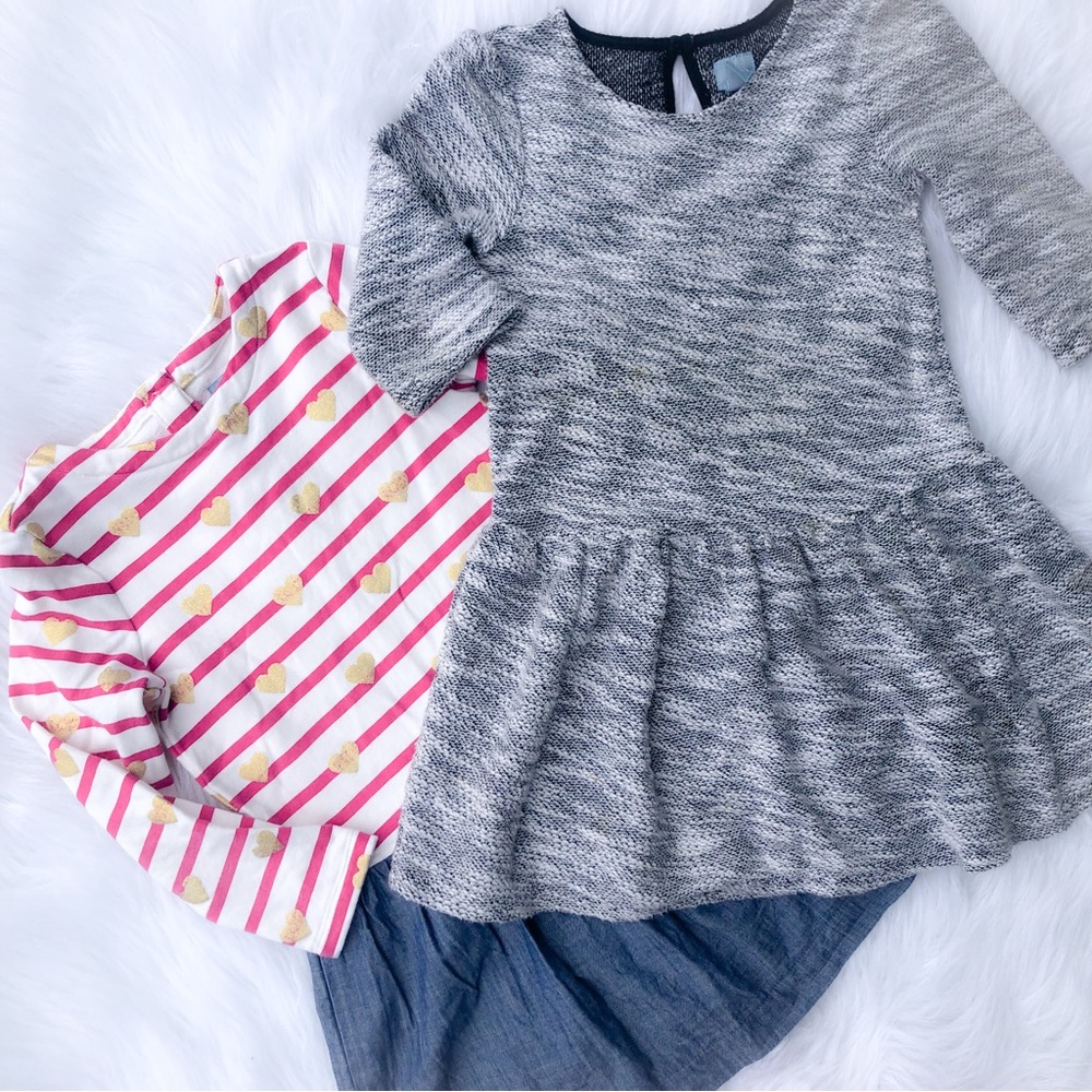 Bundle Todler Girl Long Sleeve Gap Dresses